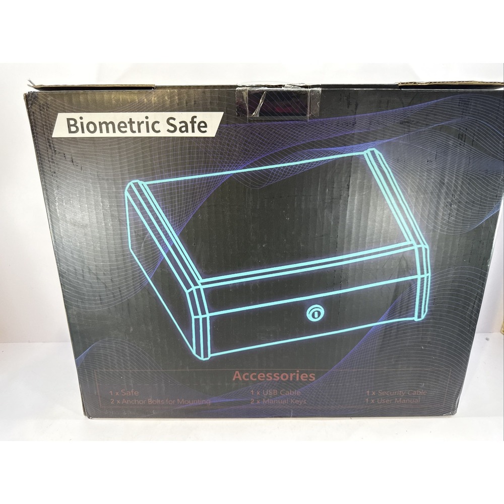GODDRUM✨Biometric Handgun Safe✨Matte Black✨BRAND NEW!